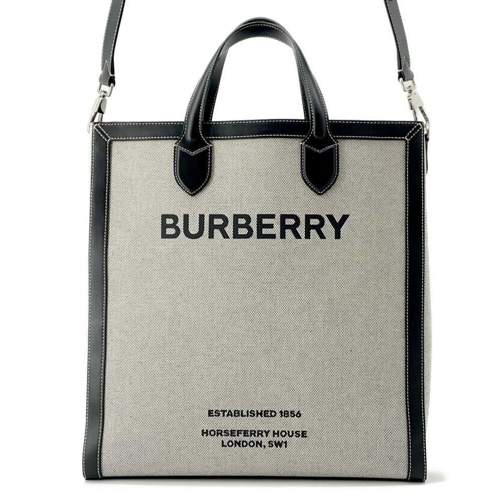 Burberry Tote Bag Horseferry Shoulder Black